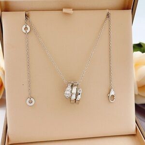 Bulgari Snake head diamond necklace
